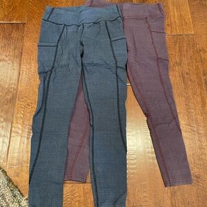 Stylish Women's Leggings - Blue and Purple